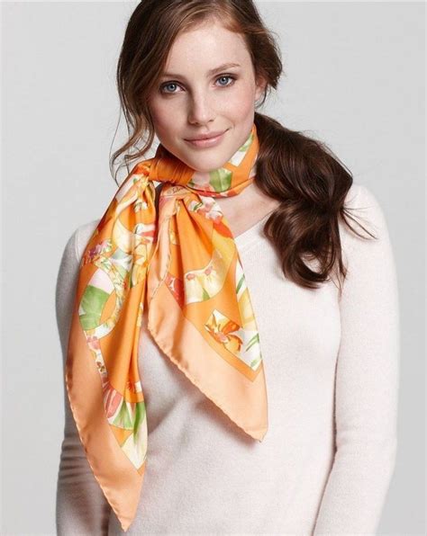 silk scarf style ideas